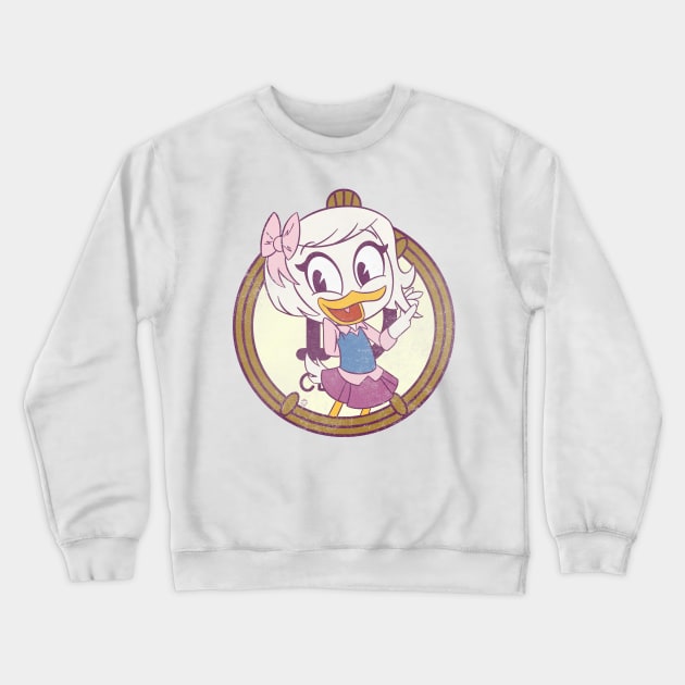 Webby Vanderquack Vintage Look Crewneck Sweatshirt by The Gumball Machine